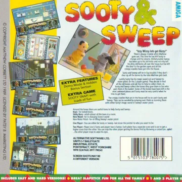 Sooty & Sweep box cover back